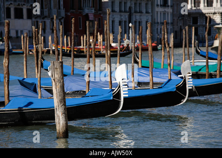 Gondoles de Venise, Italie Banque D'Images