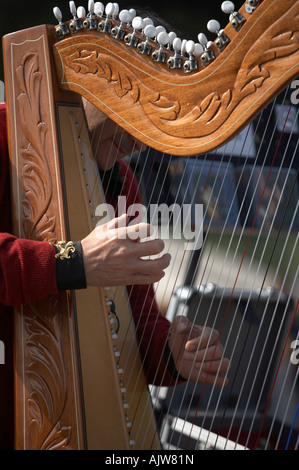 Harmoniciste de Montmartre Paris France Banque D'Images