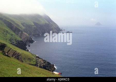 Une vue de la Grande Île Blasket, dans le comté de Kerry sur la côte sud-ouest de l'Irlande Banque D'Images