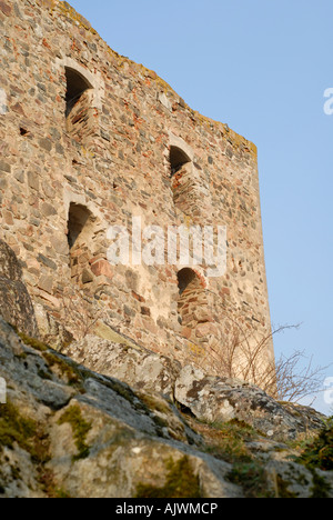 Ruines du château du 16ème siècle près de Brahehus Gränna, Sweden Banque D'Images