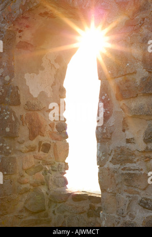 Ruines du château du 16ème siècle près de Brahehus Gränna, Sweden Banque D'Images