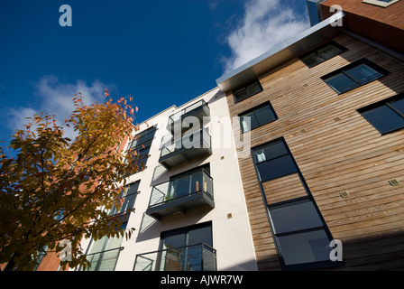 Bloc d'appartements moderne et contemporain Banque D'Images
