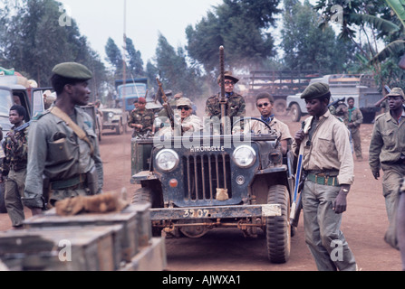 Mercenaires a provoqué des crises historiques dans l'est de ce qui s'appelle maintenant République démocratique du Congo Banque D'Images