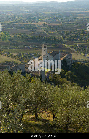 Basilica di San Francesco, Assise, Ombrie, Italie Banque D'Images