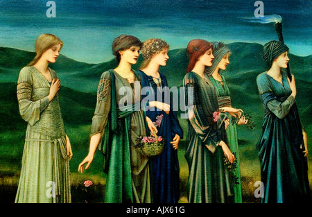 Edward Burne Jones les noces de psyché procession 1895 Belgique Banque D'Images