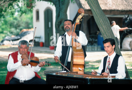 Les musiciens hongrois Banque D'Images