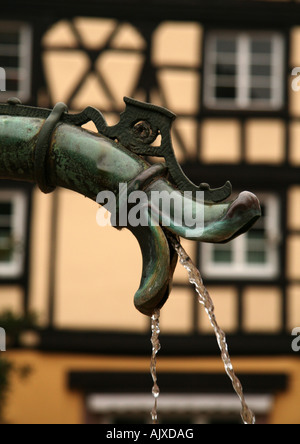 Fontaine Schwendi à Colmar Alsace France Banque D'Images