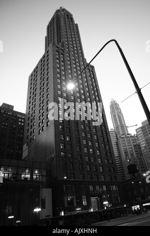 La construction de carbone et de carbure sur michicgan avenue au centre-ville de Chicago, Illinois Banque D'Images