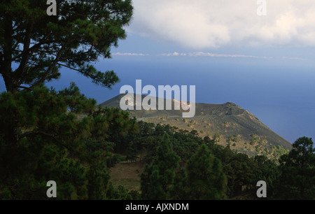 Voir à le volcan San Antonio de Los Canarios Fuencaliente de La Palma Canaries Espagne Banque D'Images