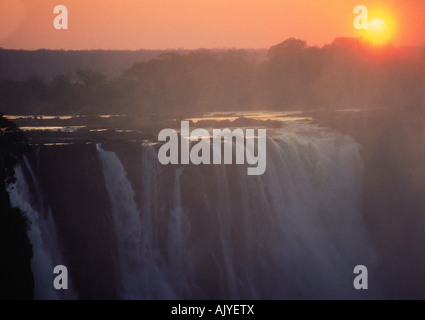 Le Zimbabwe. Les chutes Victoria. Le Matabeleland Nord. Banque D'Images