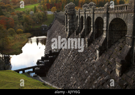 Le barrage, lac Vyrnwy Banque D'Images