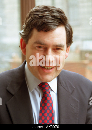 Gordon Brown, Chancelier et du Portrait Smiling Oct 2002 Banque D'Images