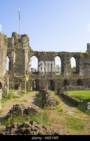 [Haverfordwest Pembrokeshire Wales ruines du château] Banque D'Images