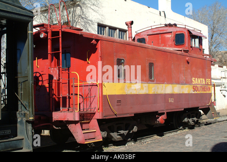 Ancien wagon de chemin de fer du sud de Santa Fe de Santa Fe New Mexico United States America USA Banque D'Images