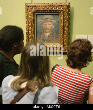 Amsterdam Pays-Bas Van Gogh Autoportrait au Rijksmuseum Banque D'Images