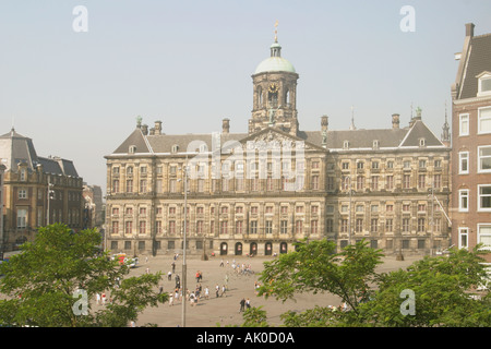 Amsterdam Pays-Bas Palais Royal sur le Dam Banque D'Images