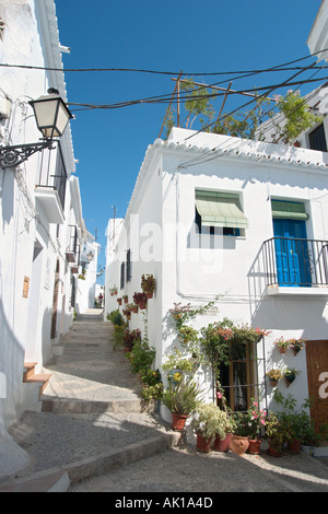 La vieille ville historique de Frigiliana, près de Nerja, Costa del Sol, Andalousie, Espagne Banque D'Images