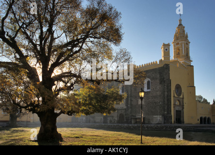 Eglise de San Gabriel, Ex Convento de San Gabriel, Cholula, Mexique Banque D'Images