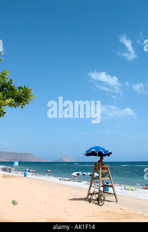 Plage à Altea, Costa Blanca, Espagne Banque D'Images