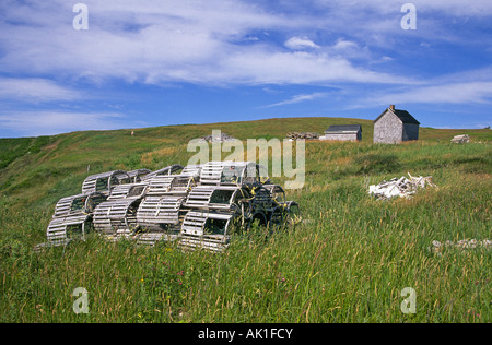 Le Canada à la Nouvelle-Écosse une vue panoramique sur la côte de la Nouvelle-Écosse Terre de homard et des bateaux de pêche Banque D'Images