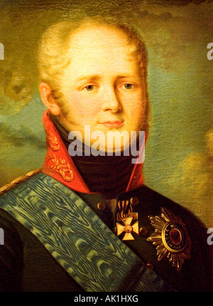 La guerre Musée Bruxelles Portrait Tsar Tsar Alexandre 1 1801 1825 Banque D'Images