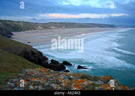 À partir de sables bitumineux perran Point situé à Cornwall Banque D'Images