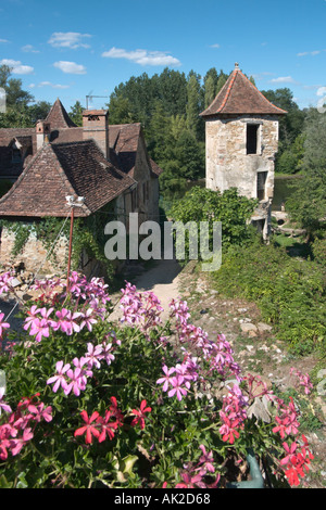 Chambre à Carennac, Dordogne, France Banque D'Images