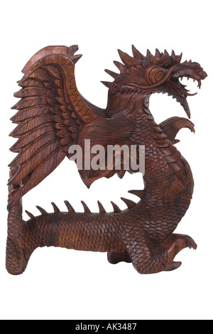 Dragon en bois sculpté uid 1328685 Banque D'Images