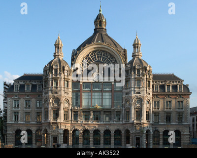 La gare centrale (Central Station), Anvers, Belgique Banque D'Images