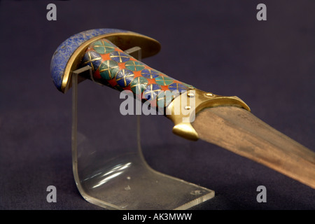 Détail d'un poignard de l'ancienne Egypte Le Caire Egypte Afrique du Musée Égyptien Banque D'Images