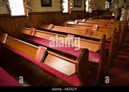 L'intérieur de l'Église Aokautere Nouvelle-zélande Banque D'Images