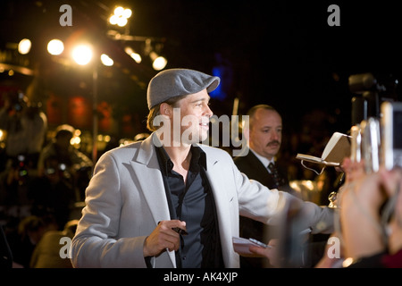 Beo Wulf - European film premiere London leicester sqaure, brad pitt avec angelina jolie. Banque D'Images