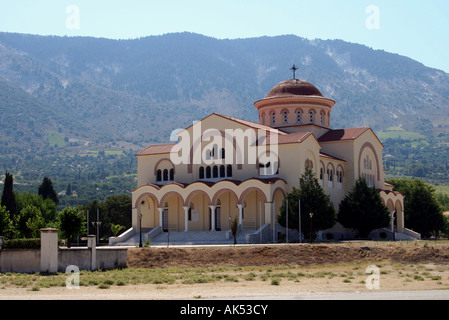 Kefalonia. Le monastère de Agios Gerasimos omala valley. île Ionienne grecque. L'Europe. Banque D'Images