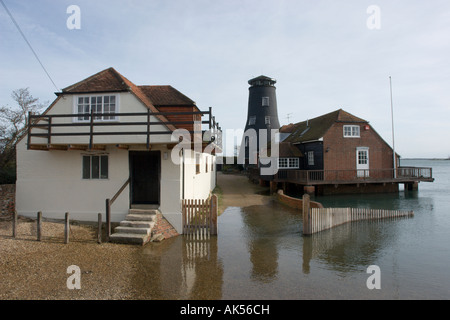 Ancien moulin à quai Langstone Hampshire Angleterre Banque D'Images