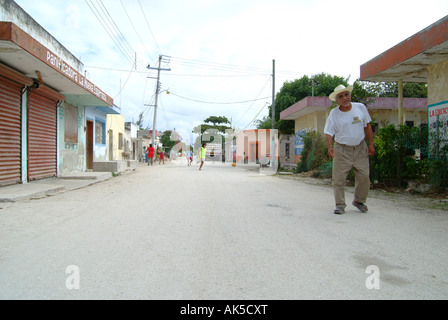 Willage Celestun Yucatan Mexique Banque D'Images