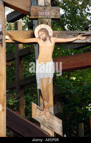 Le Mont de Grabarka, le plus important sanctuaire orthodoxe en Pologne Banque D'Images