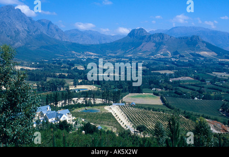 Franschhoek valley / Winelands Banque D'Images