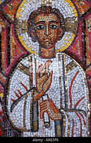 La Californie, San Francisco, mosaïque du Christ enfant, église St Gregory Nyssen Banque D'Images