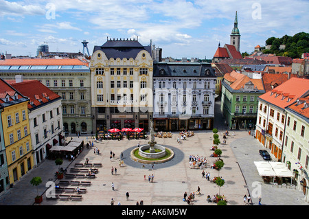 Place principale / Bratislava Banque D'Images