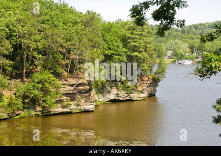 Paysages du Wisconsin Dells WI Banque D'Images