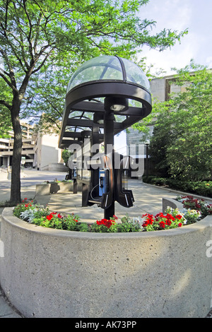 Téléphones sur le campus de l'université de Wisconsin Madison wi campus Banque D'Images