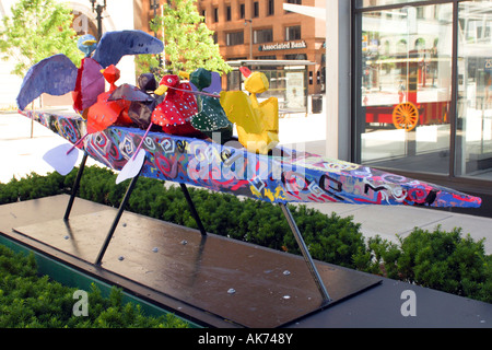 Vu de l'oeuvre autour de Milwaukee Wisconsin WI Banque D'Images