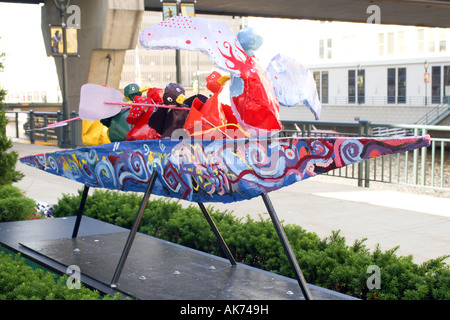 Vu de l'oeuvre autour de Milwaukee Wisconsin WI Banque D'Images