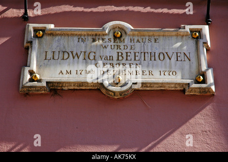 Maison de Beethoven / Bonn Banque D'Images