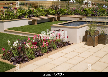 Patio Jardin à l'Hampton Court Flower Show Banque D'Images