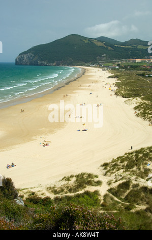 Playa de Berria, près de Santona, Cantabrie, dans le Nord de l'Espagne Banque D'Images