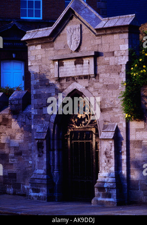Dublin, portes d'entrée à la bibliothèque Marsh, Irlande Banque D'Images