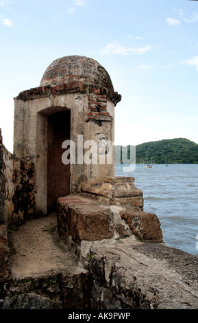 Ruines de la forteresse de San Jerónimo à Portobelo Province Colon Panama Banque D'Images