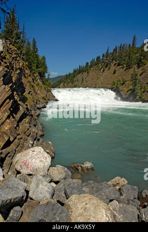 Chutes Bow Banff Alberta Canada Canadian Rockies Canadian Rocky Mountains Parc National Banff Banque D'Images
