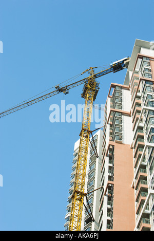 La Chine, la province de Guangdong, Guangzhou, des tours en construction Banque D'Images